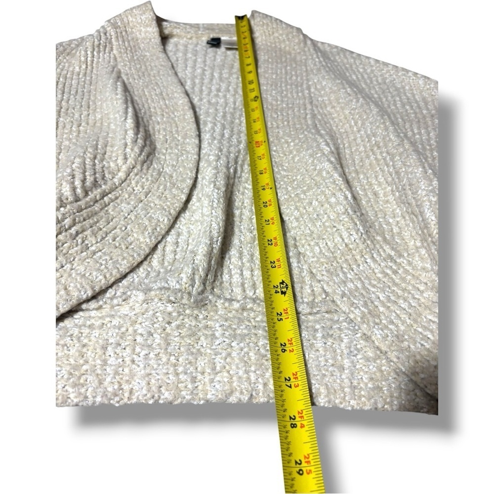 Windsor Elegant Cream Women's Knit Dolman Sleeve Cozy Oversized Cardigan - Picture 13 of 15